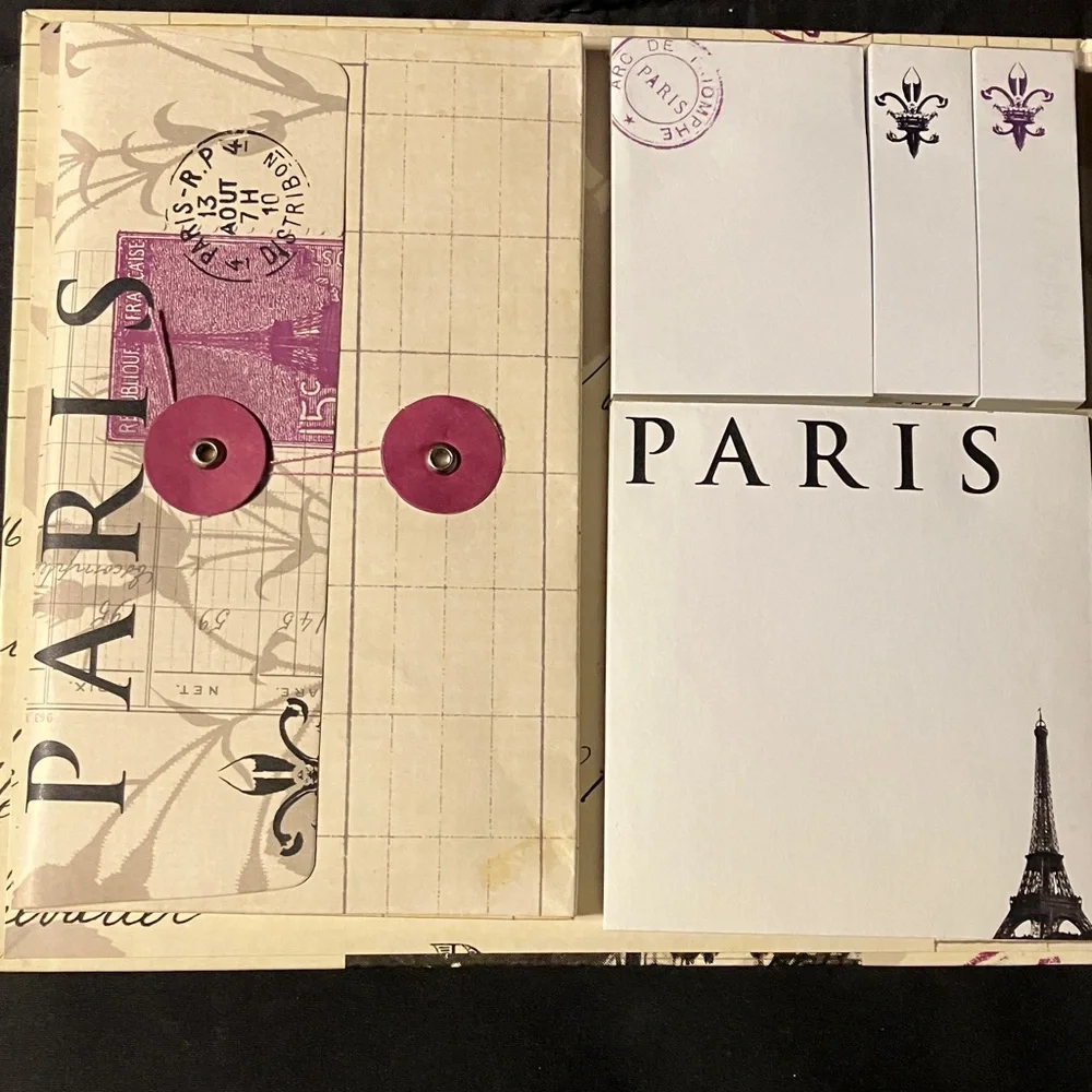 Paris Themed Magnetic Weekly To-Do Pad & Page Tabs (2010)